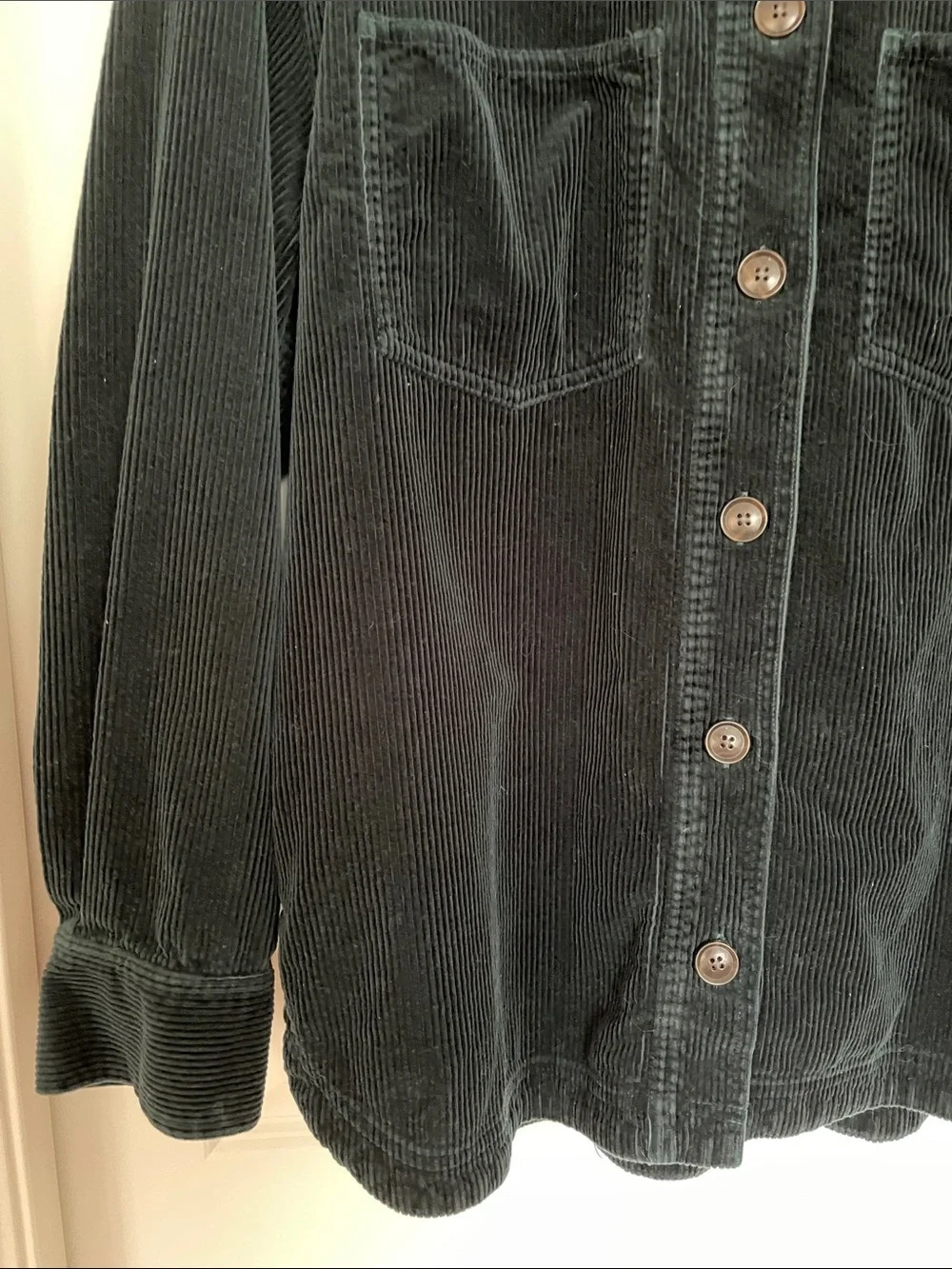 Madewell Kentwood Ancient Forest Corduroy Jacket Shirt Medium Button Up Pockets - Picture 6 of 15